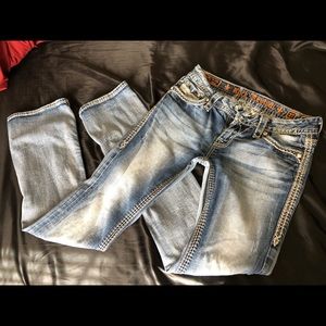 ROCK REVIVAL BOOT CUT JEANS